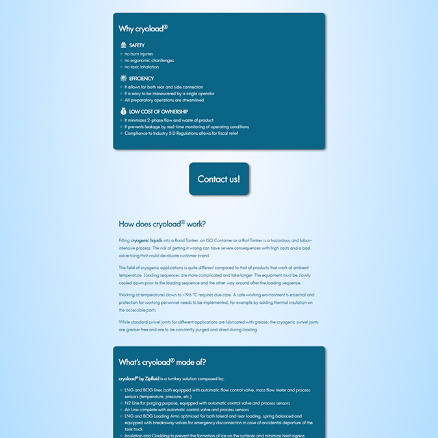 Realizzazione landing page e campagna Google ADS per Cryoload by Zipfluid